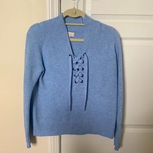 Light blue knit sweater from Lucky Brand. Size Small